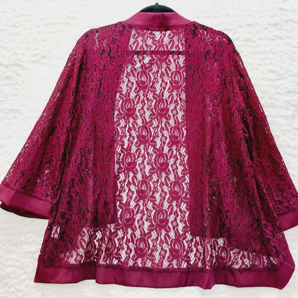 Elegant Red Lace Women's Blouse - Picture 10 of 13